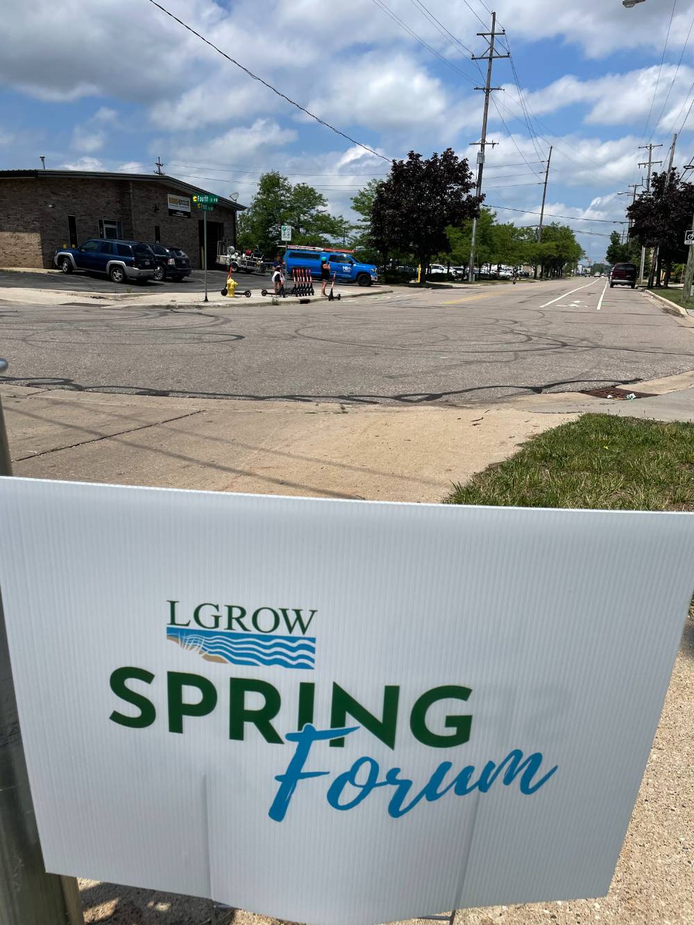 LGROW spring forum sign